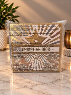 Dior Metallic Gold and Cream Decorative Box